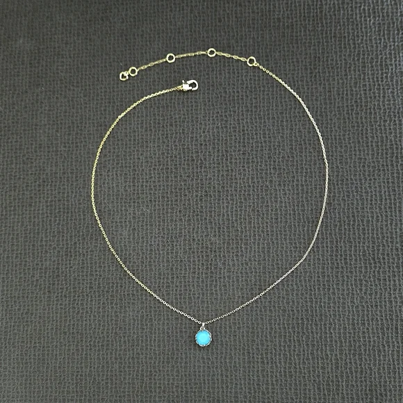 Kate Spade♠️ "That Sparkle" Turquoise🩵 Pendant Necklace - NWT - Picture 13 of 16